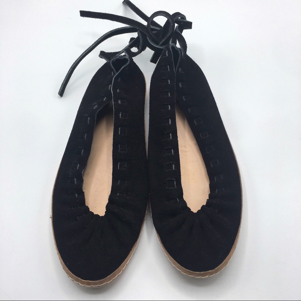 [A DÉTACHER] By Monika Kowalska Ankle Tied Flats 8